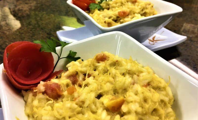 Este risoto de frango é a refeição ideal para surpreender tua família nesse próximo Dia das Mães