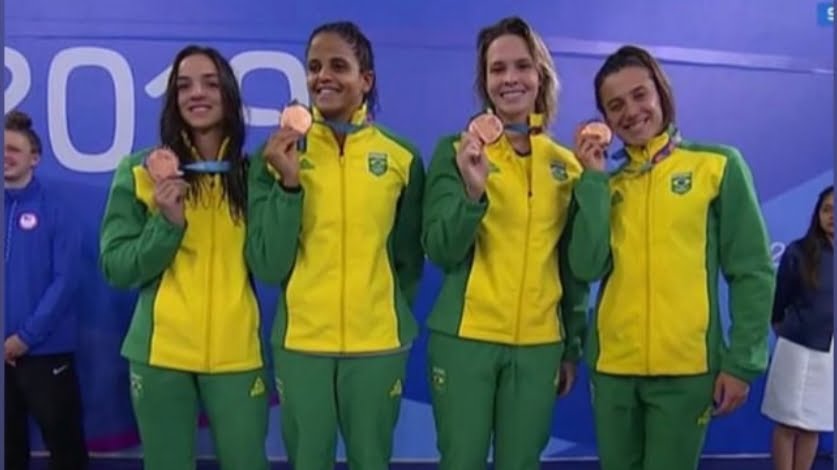 Jhennifer Alves conquista bronze nos 4×100 Medley feminino