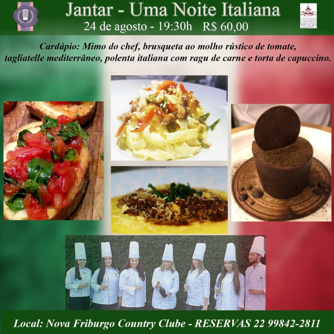 Escola Superior de Gastronomia promove “Noite Italiana”