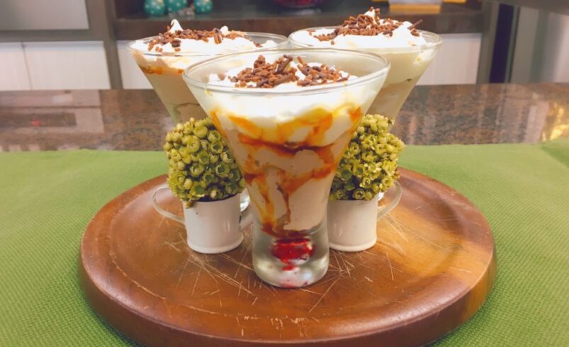 Para o final de semana, não pode faltar mousse de leite ninho com nutella