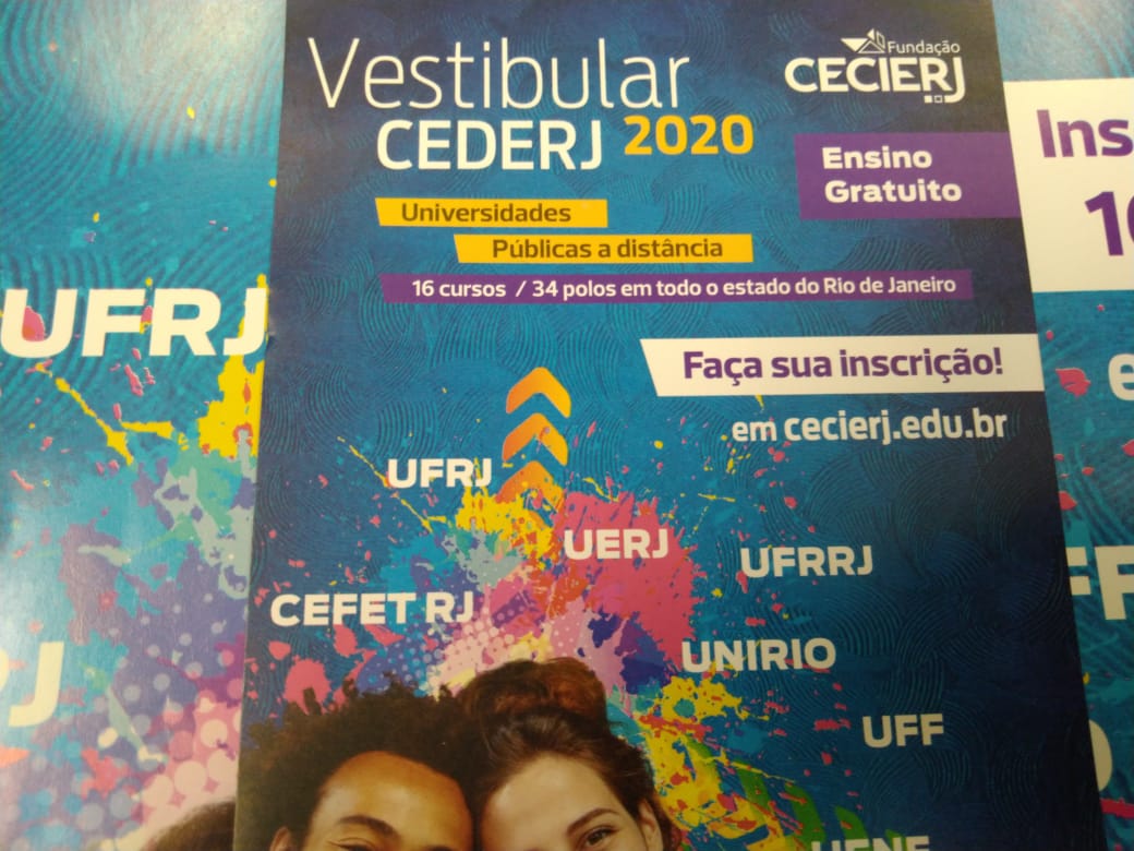 Vagas abertas para o Vestibular 2020.1 do CEDERJ