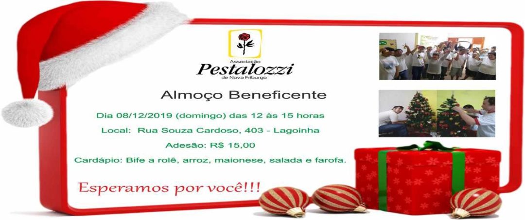 Pestalozzi realiza almoço beneficente no próximo domingo