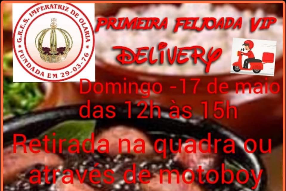 Neste domingo, 17, acontecerá a primeira Feijoada Vip Delivery da Escola de Samba Imperatriz de Olaria