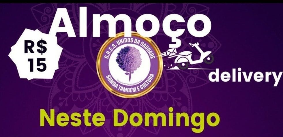 Unidos da Saudade realiza almoço comunitário no próximo fim de semana