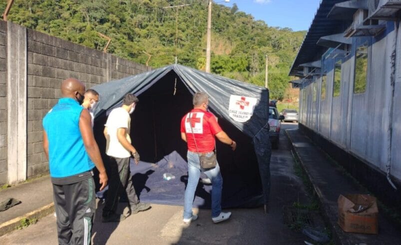 Cruz Vermelha prestará apoio a tenda de testagem da Covid-19 instalada na UPA