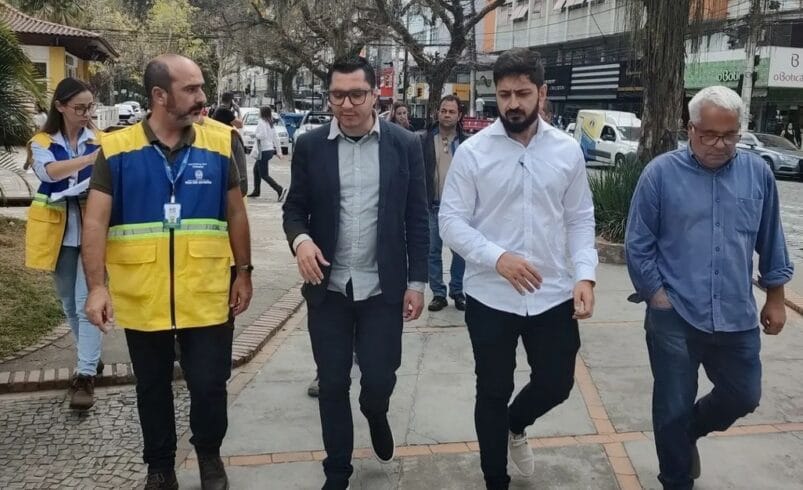 Obras no Centro: Governo do Estado faz visita técnica em Nova Friburgo para início das intervenções