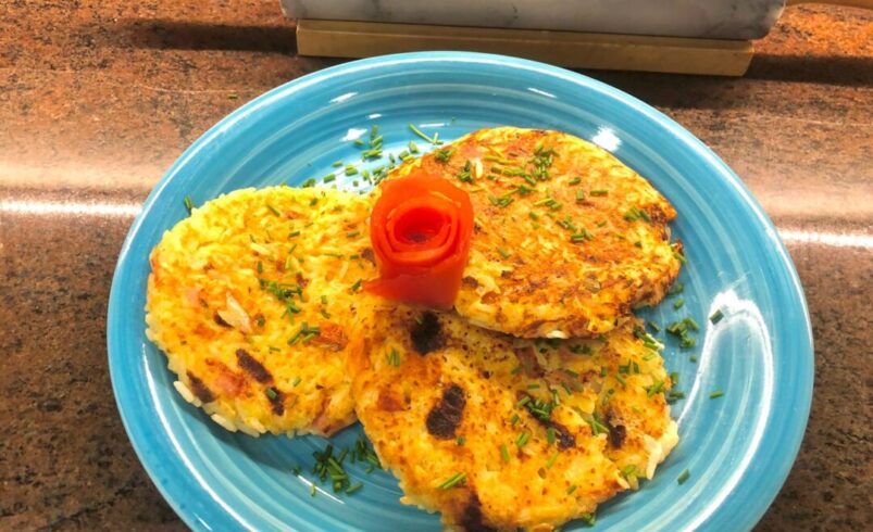 Torta de Arroz de Frigideira