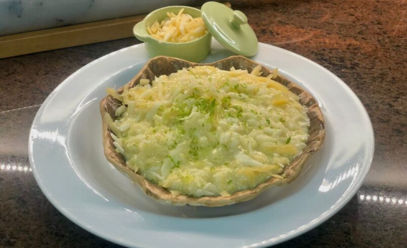 Receita de Risoto de alho-poró com parmesão