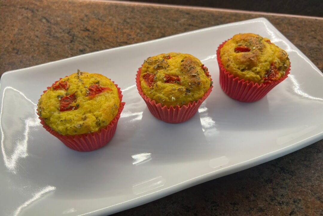 Muffin saudável de queijo