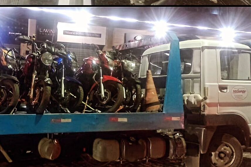 Prefeitura realiza operação para combater motocicletas com escapamento alterado
