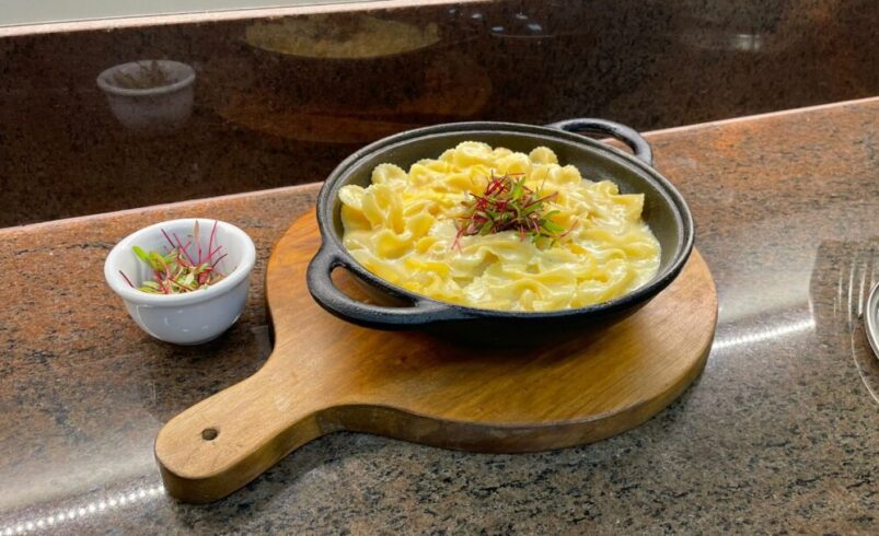 Receita do Dia: Farfalle ao Molho Gorgonzola com Damasco