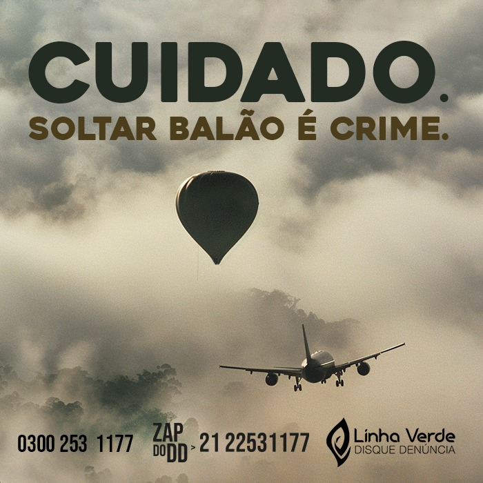 “Disque Balão”: programa Linha Verde lança a 26ª campanha de combate a prática nesta segunda, 15, em todo estado do Rio