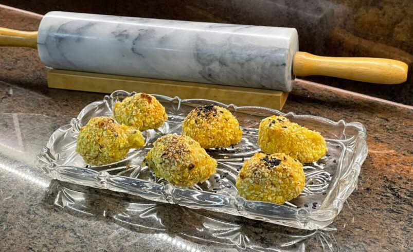 Receita do dia: Bolinhas de Baroa com Queijo e Água Saborizada