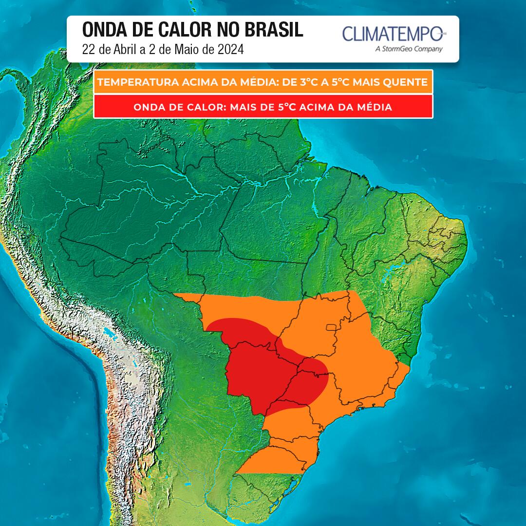 Onda de calor apresenta temperaturas fora do normal no Sudeste e Centro-Oeste
