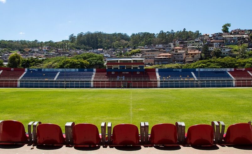 Imagem superior do Estadio Eduardo Guinle em Nova Friburgo