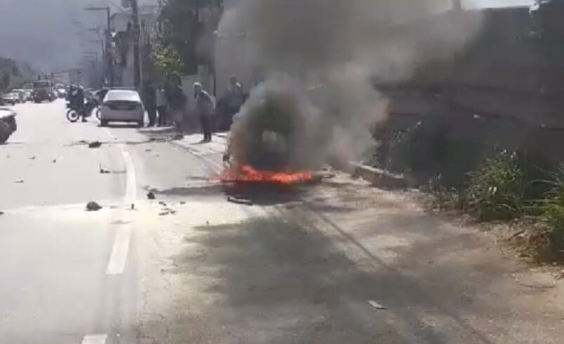 Morre motociclista cuja moto explodiu após colisão na última terça,10, em Nova Friburgo