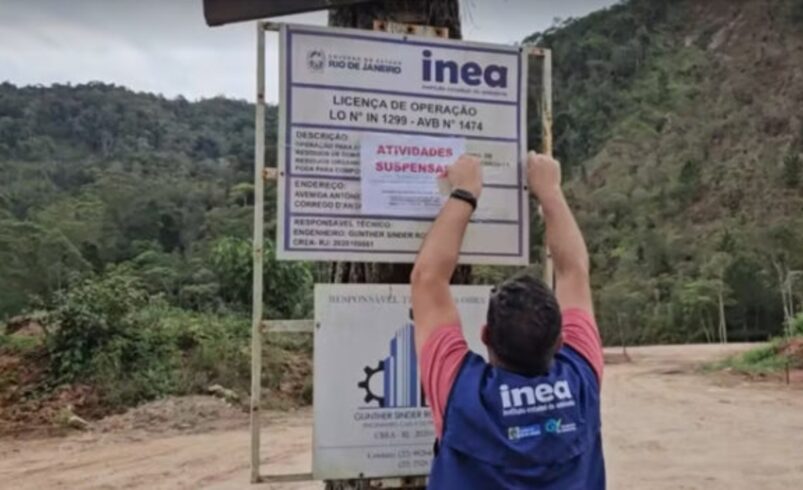 Meio Ambiente em risco: INEA embarga obras irregulares às margens RJ-130, em Nova Friburgo