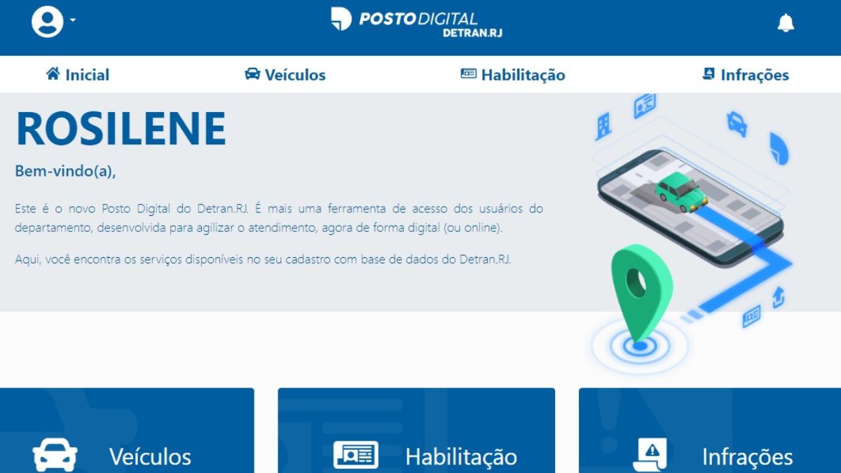 Posto Digital do Detran.RJ teve 4 milhões acessos em 2024