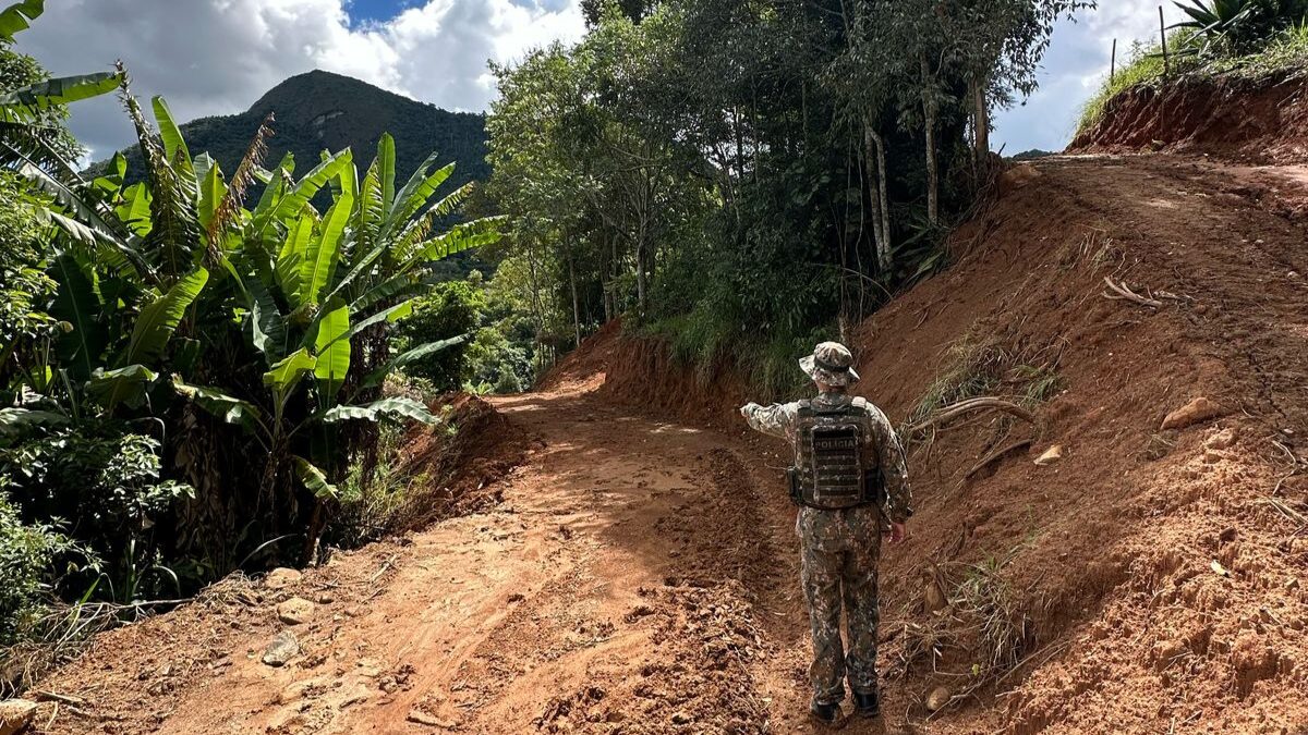 Crimes ambientais: UPAm flagra estrada clandestina em Friburgo