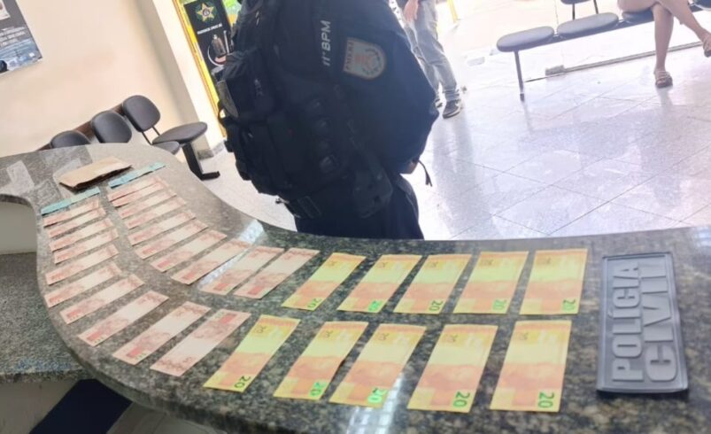 Ação policial  conjunta barra golpe com dinheiro falso em Friburgo