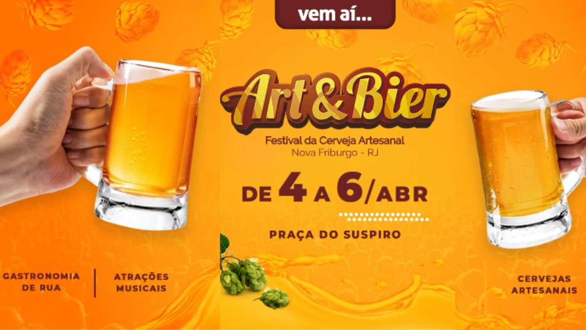 Art & Bier 2025 agita Nova Friburgo com cervejas e música ao vivo