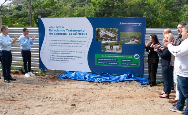 ETE Cônego vai tratar 2 mi litros de esgoto em Nova Friburgo