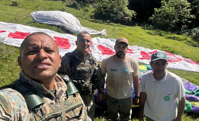 Crime ambiental: Inea apreende balões no Parque dos Três Picos