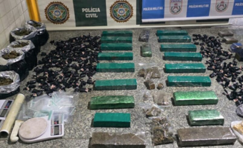 Ação conjunta resulta na maior apreensão de drogas em Friburgo