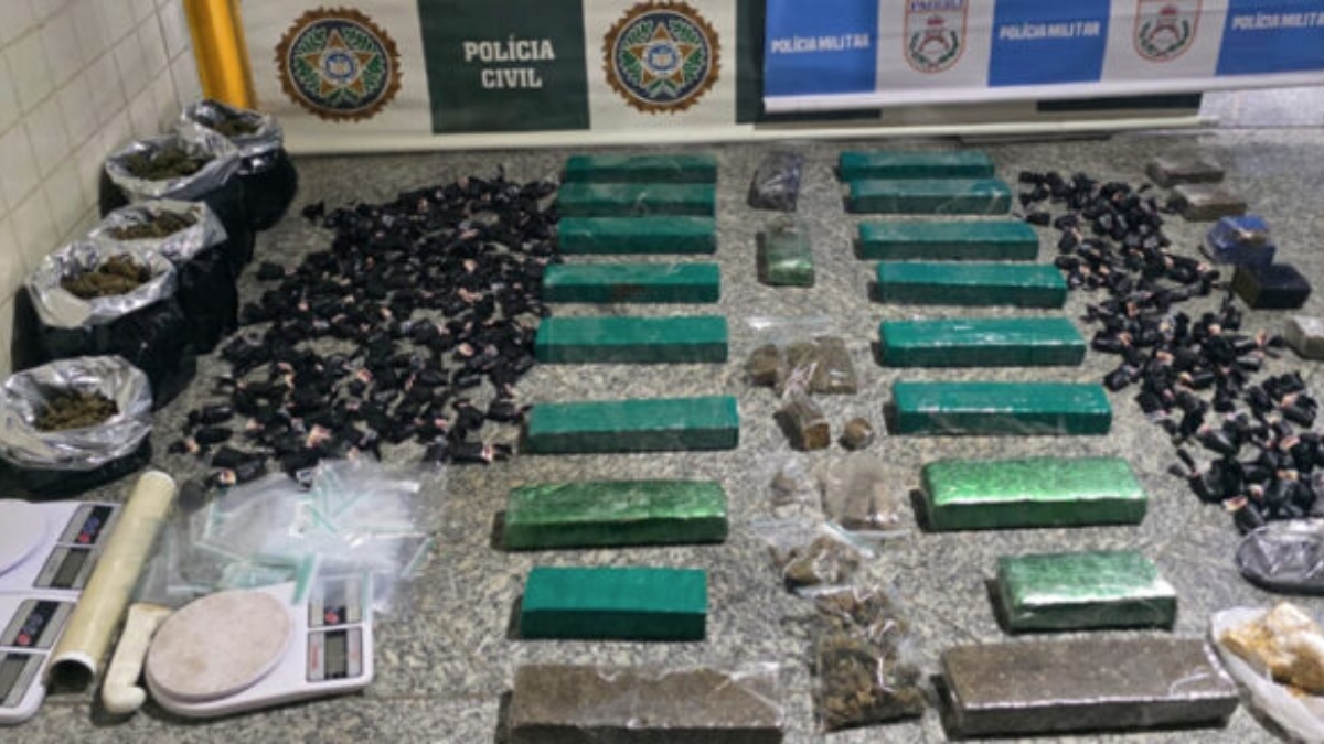 Ação conjunta resulta na maior apreensão de drogas em Friburgo