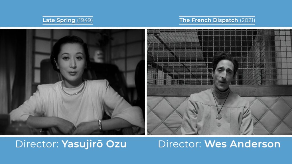 Semelhança entre os enquadramentos de Yasujirō Ozu e Wes Anderson